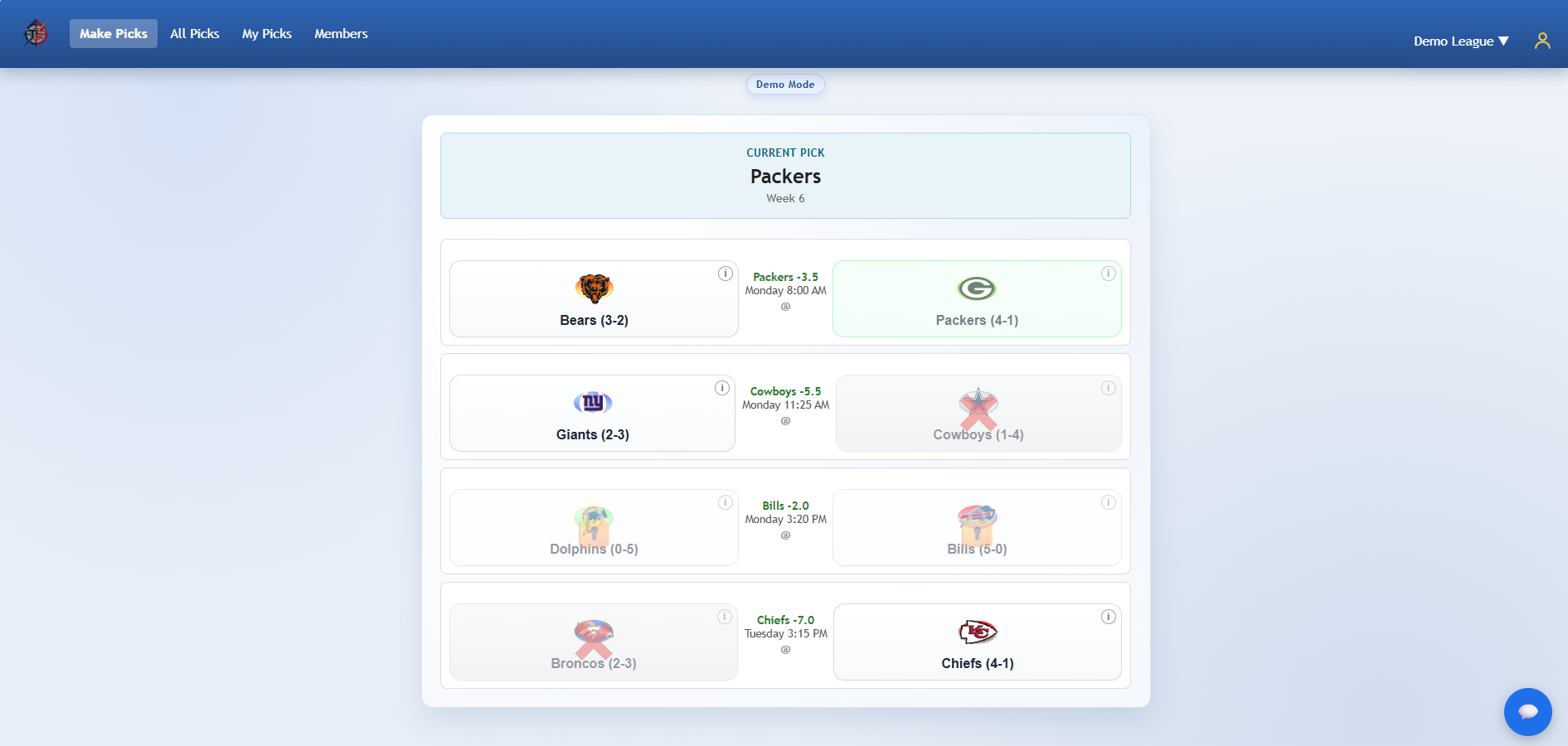Eliminator League Platform Screenshot